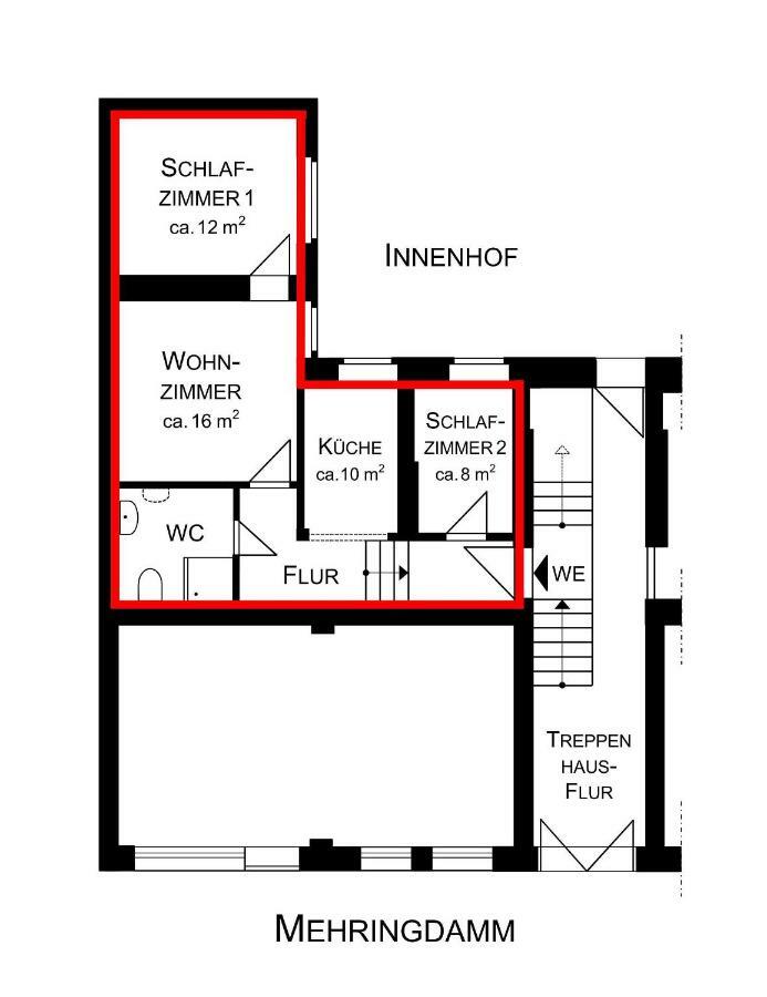 Appartement Mehringdamm à Berlin Extérieur photo